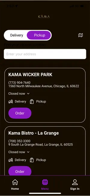 KAMA Modern Indian Restaurant screenshot 2