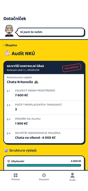 Dotačníček screenshot 1