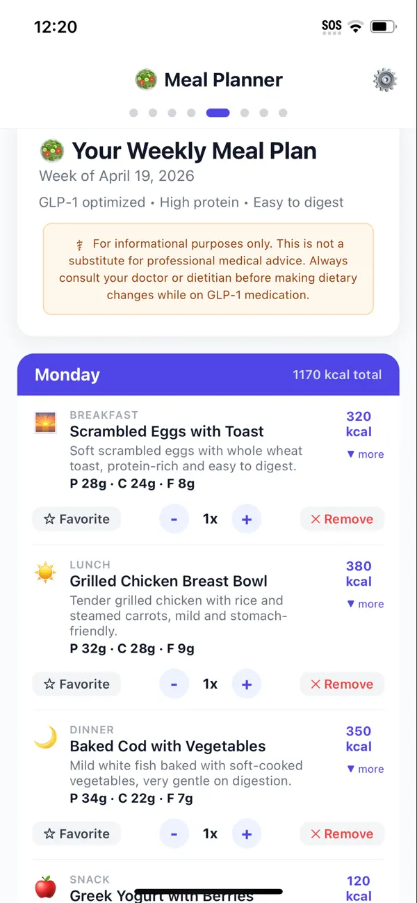 Screenshot #3 pour TrimLog - GLP-1 & AI Meals