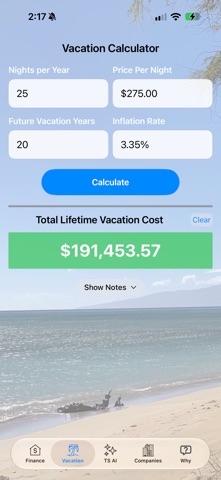 Timeshare Calculators with AI Screenshot 3 of 10