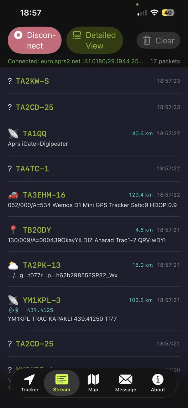Screenshot #2 pour APRS Trackers Pro