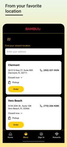 Bambuu Asian Eatery Screenshot 3 of 4