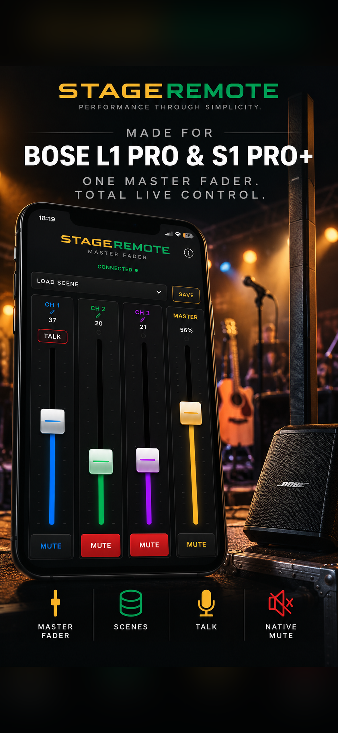StageRemote for Bose PA