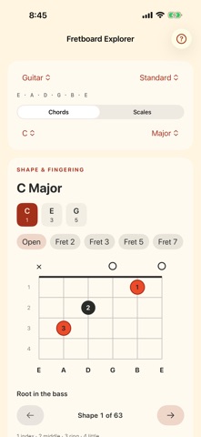 Fretboard Explorer screenshot 1