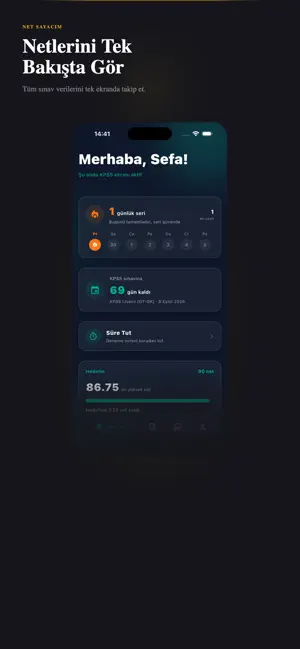 Net Sayacım: Sınav Takibi screenshot 1