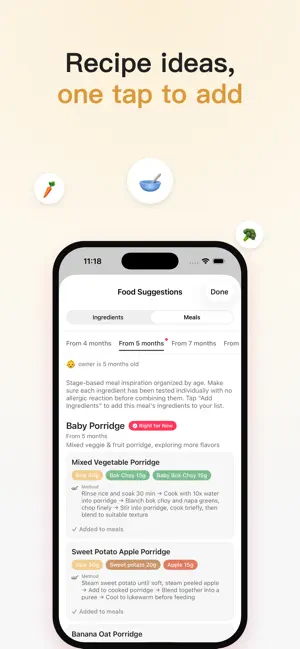NomNom: Baby Food Tracker screenshot 4