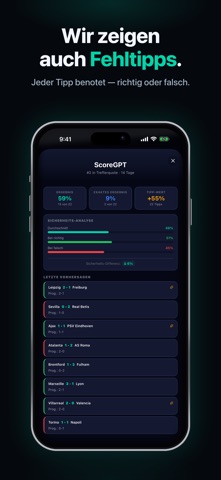 ScoreGPT: KI Fußball Prognose iPhone screenshot 4