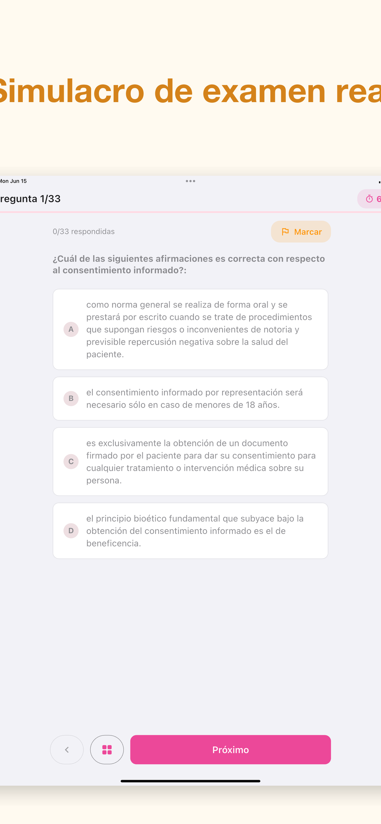 Matrona Test Oposición EIR screenshot 3