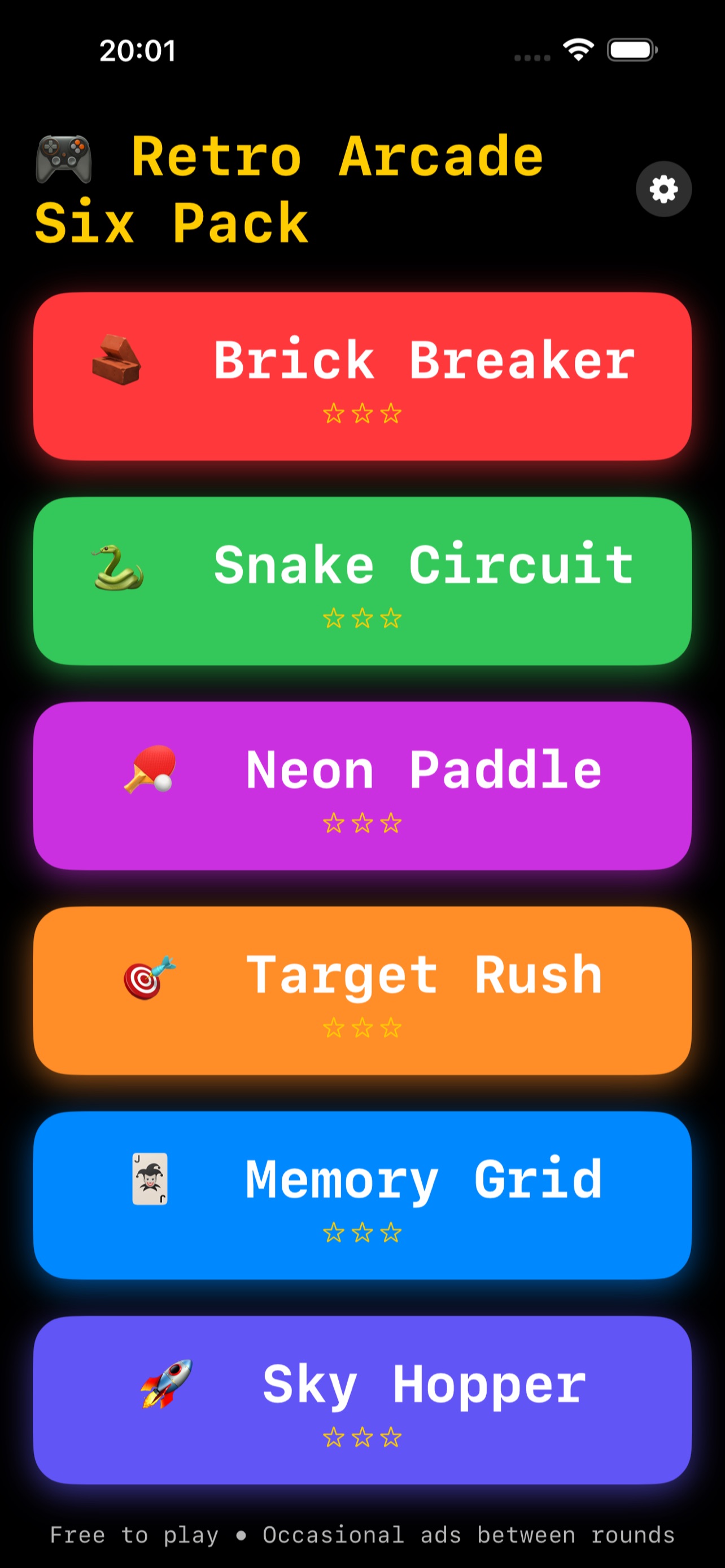 Screenshot 1 of Retro Arcade Six Pack