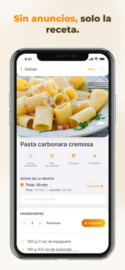 Captura de pantalla de Youmeal: Organizador Recetas en iPhone 3