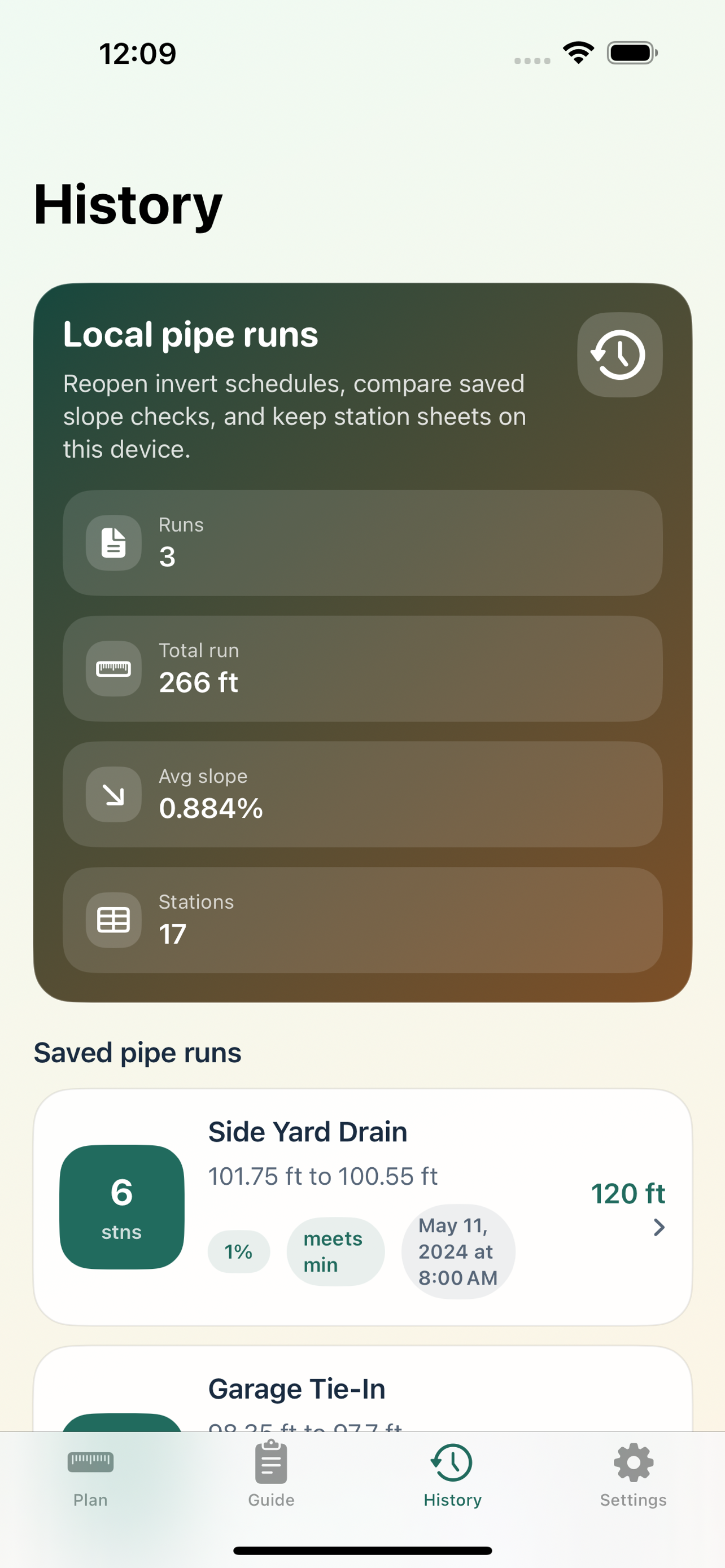Pipe Slope Invert Planner