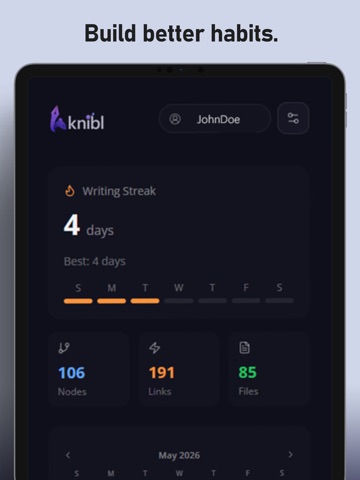 knibl. iPad screenshot