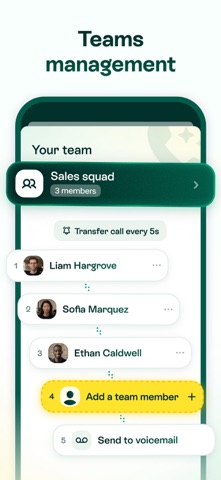 Allo: AI Second Business Phone iPhone screenshot