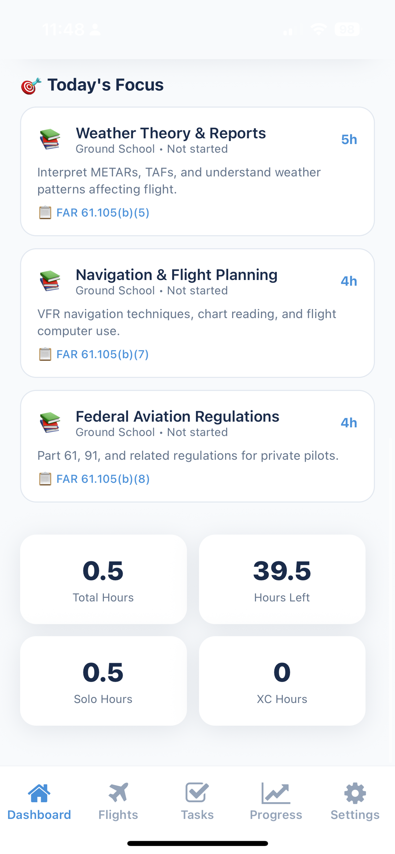 SkyLaunch: Flight Training App