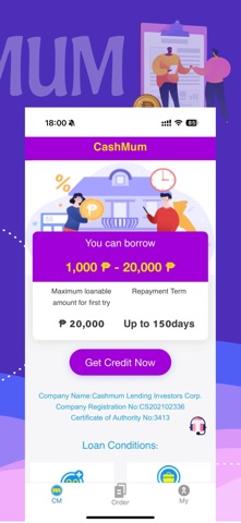 cashmum iPhone screenshot 2