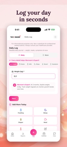 Wermom - Pregnancy & Mom AI iPhone screenshot