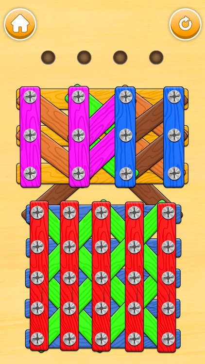 Unscrew Wood Nuts and Bolts 3d