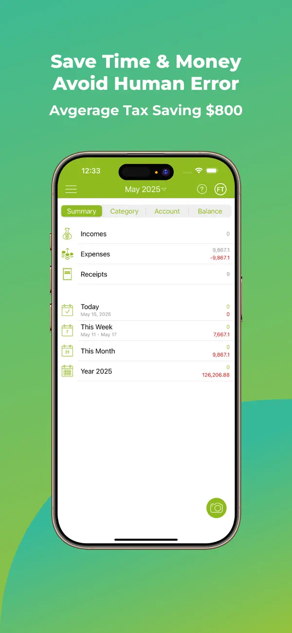 Screenshot #3 pour Foreceipt Receipt Tracker App