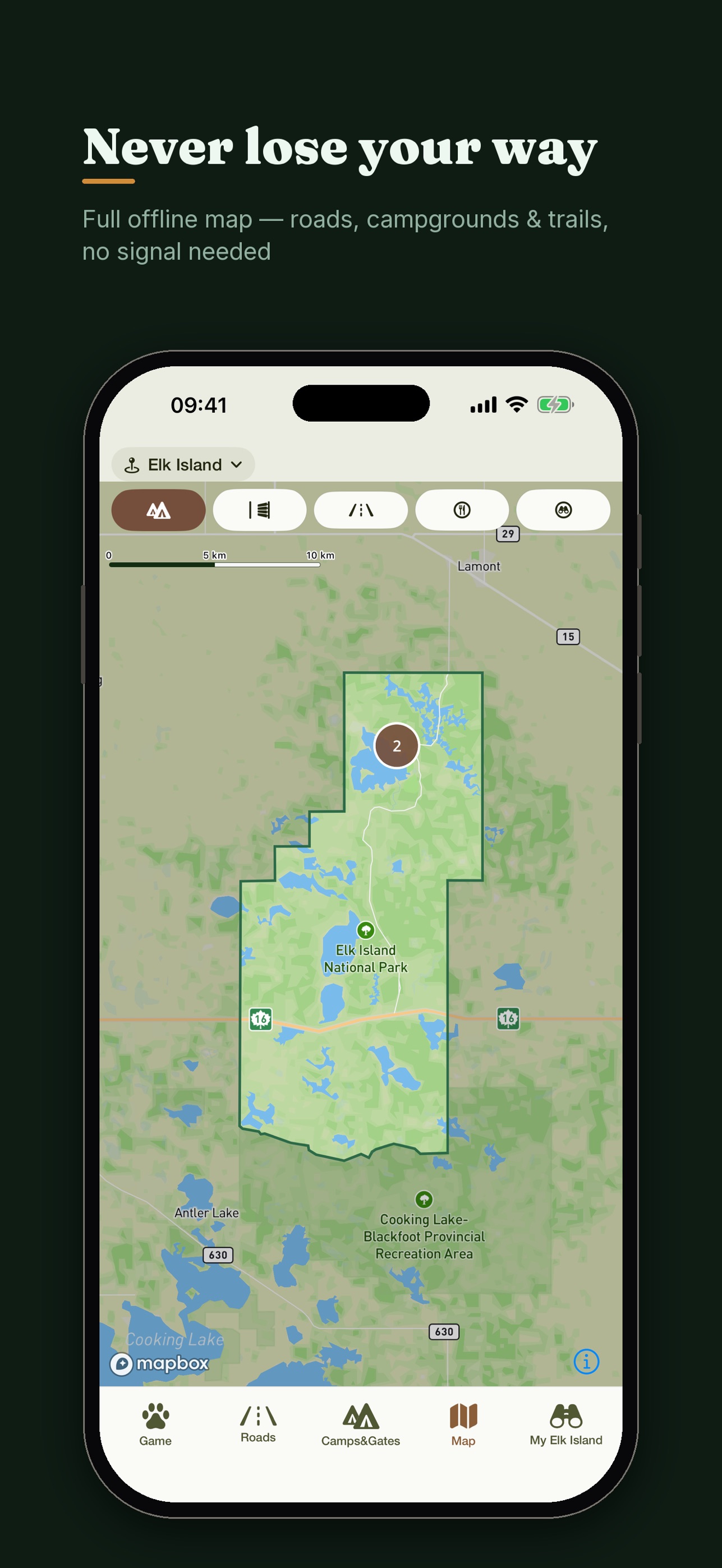 Screenshot 1 of Elk Island Safari Guide & Map