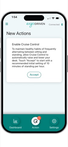 Ergodriven Tempo: Smart Desk iPhone screenshot