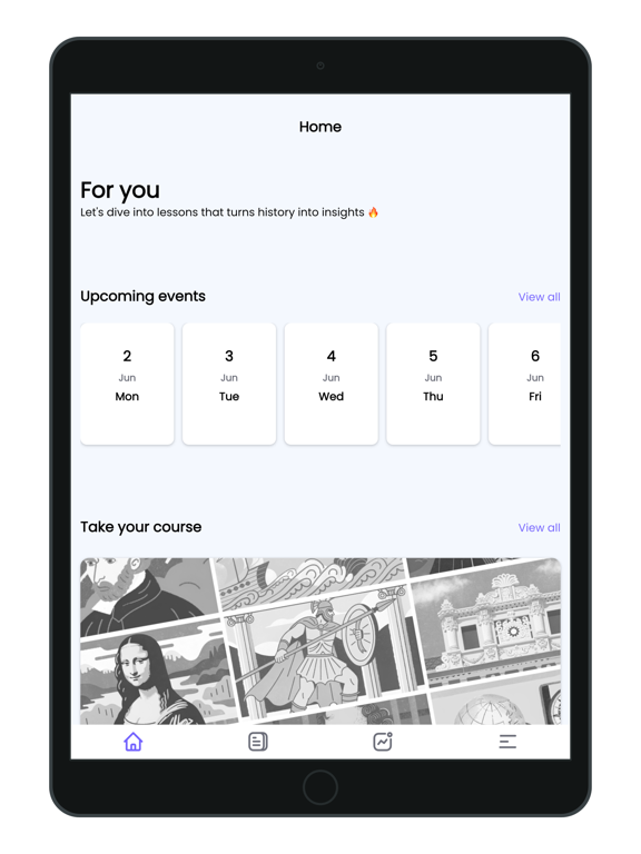 MyHistory: Bite-Sized Learning iPad screenshot 4 - Education app