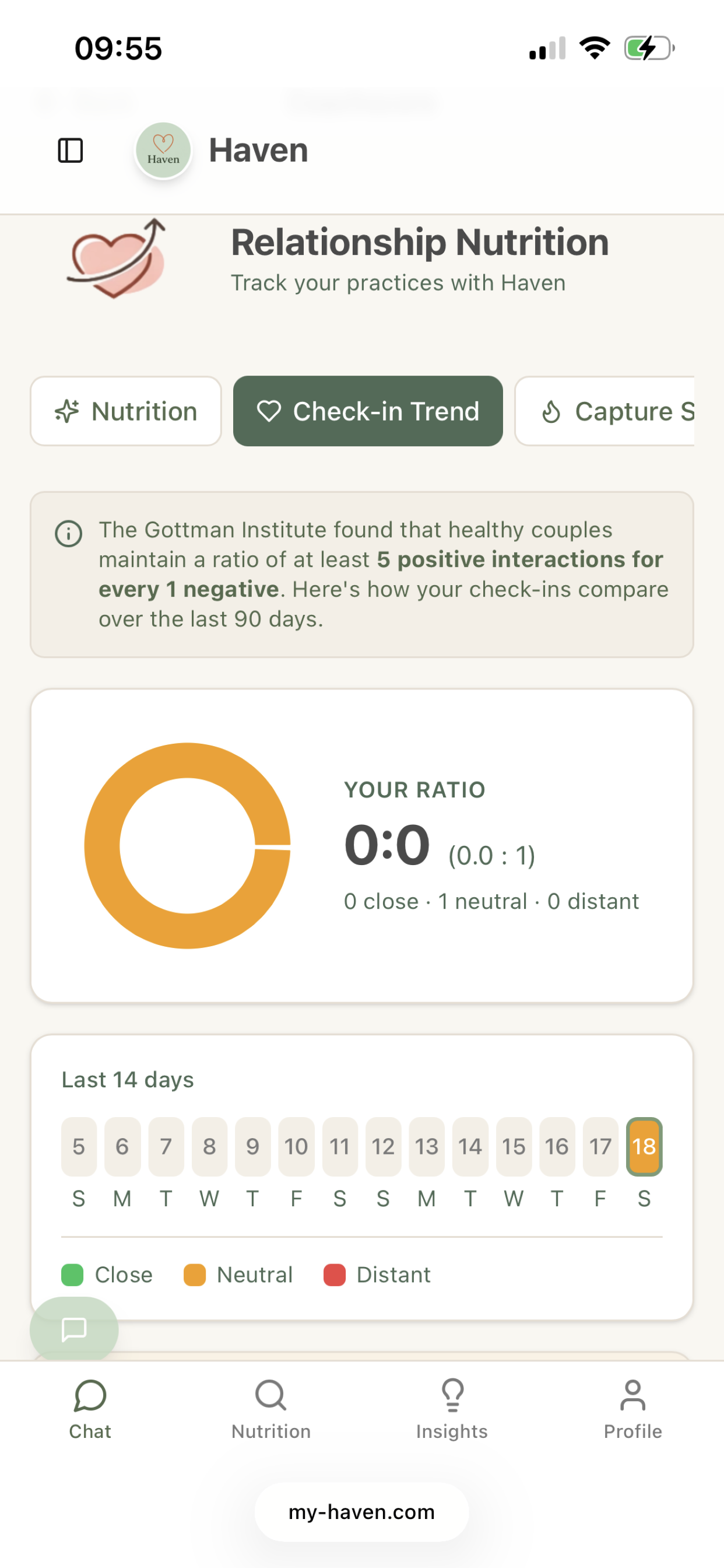 Haven: Relationship Nutrition screenshot 3