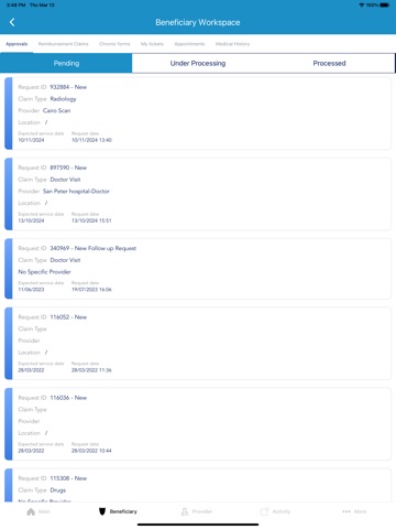 MedRight HPM iPad screenshot