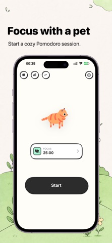 Mofu: Pomodoro Study Timer Screenshot 1 of 7