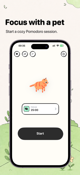 Mofu: Pomodoro Focus Timer Screenshot 1 of 7