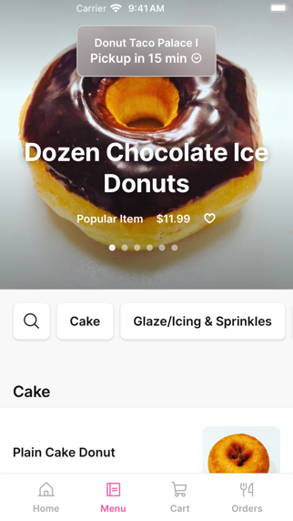 Donut Taco Palace iPhone screenshot 2 - Food & Drink app