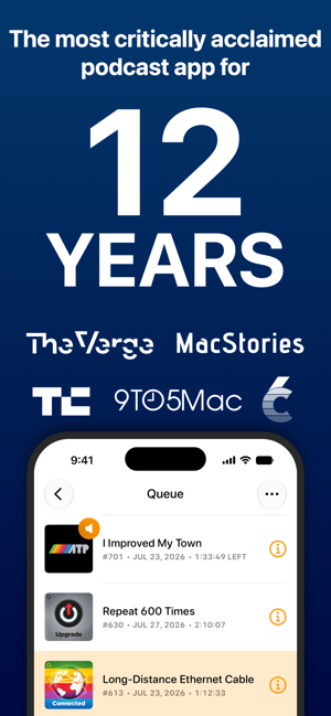 Overcast Podcast App Screenshot