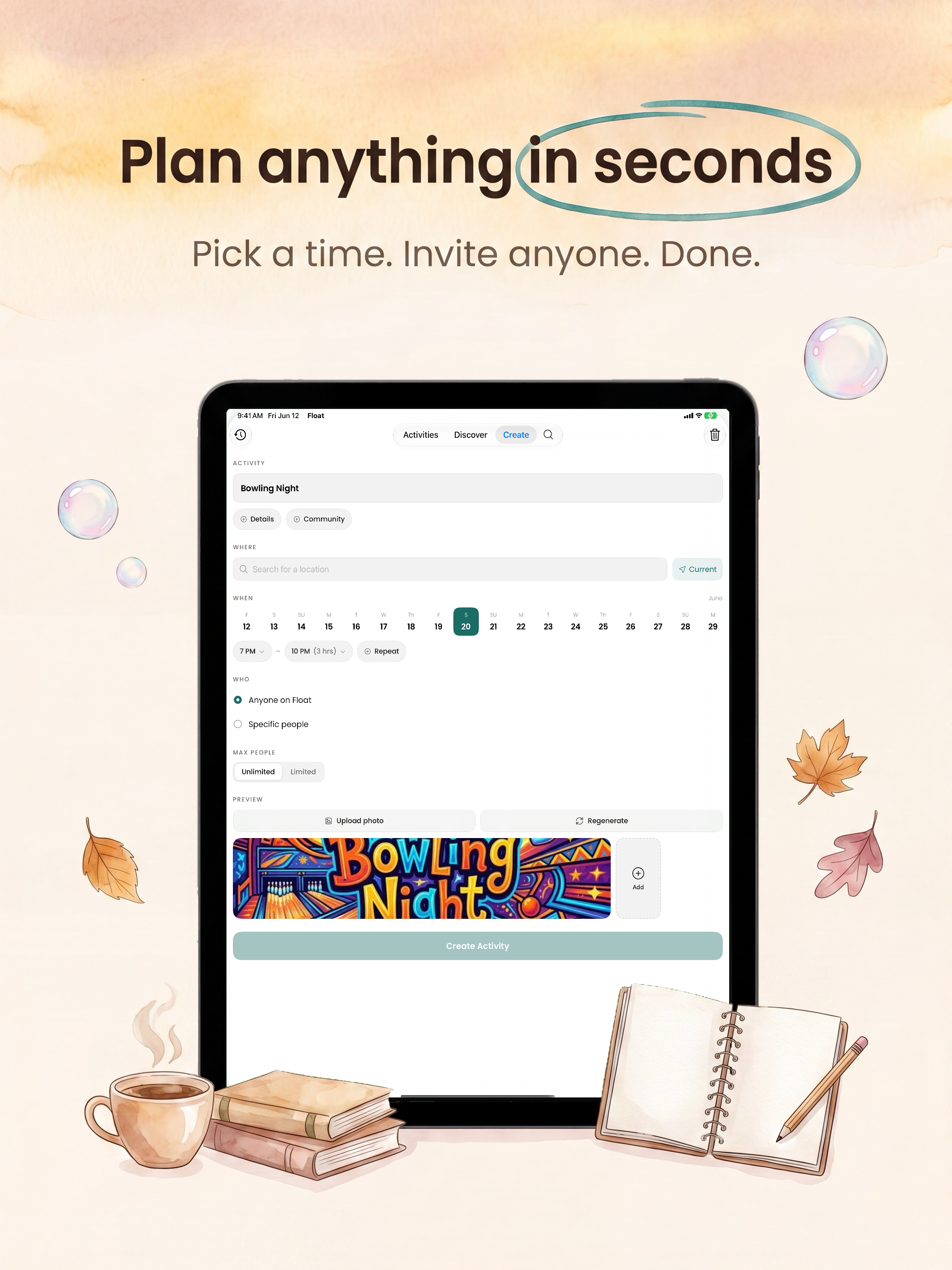 Float: Activities With Friends screenshot 6