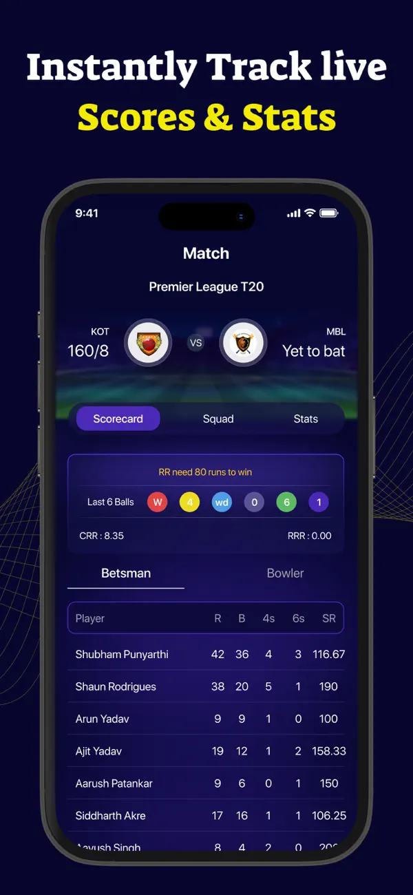 Screenshot #1 pour Live Cricket TV Streaming HD +
