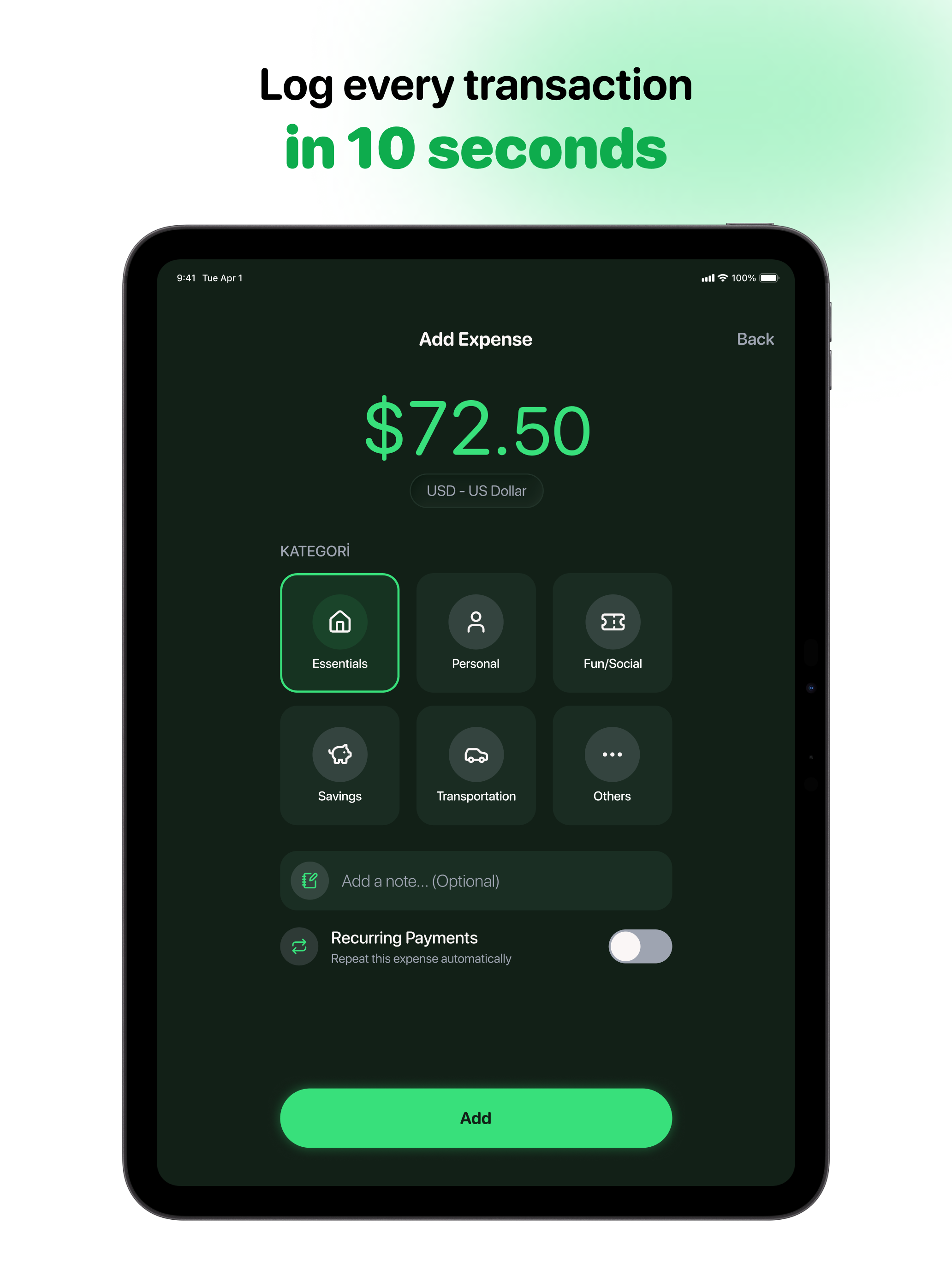 Budget App - Tracky