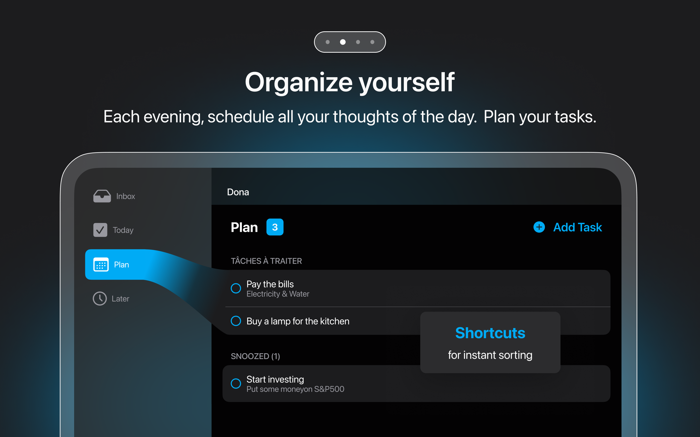 Dona - Simple tasks