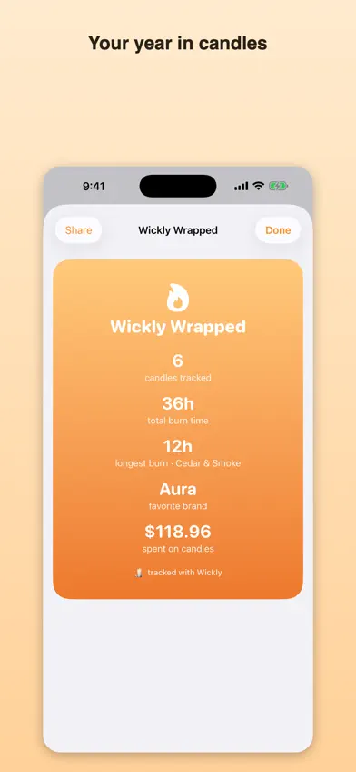 Wickly: Candle Tracker screenshot 3