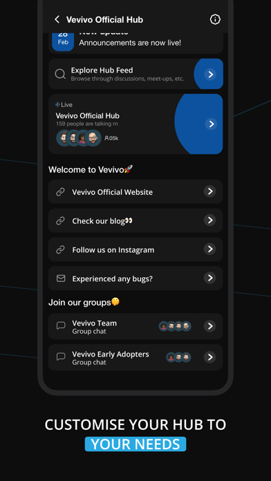 Vevivo: Meet. Connect. Belong. Screenshot