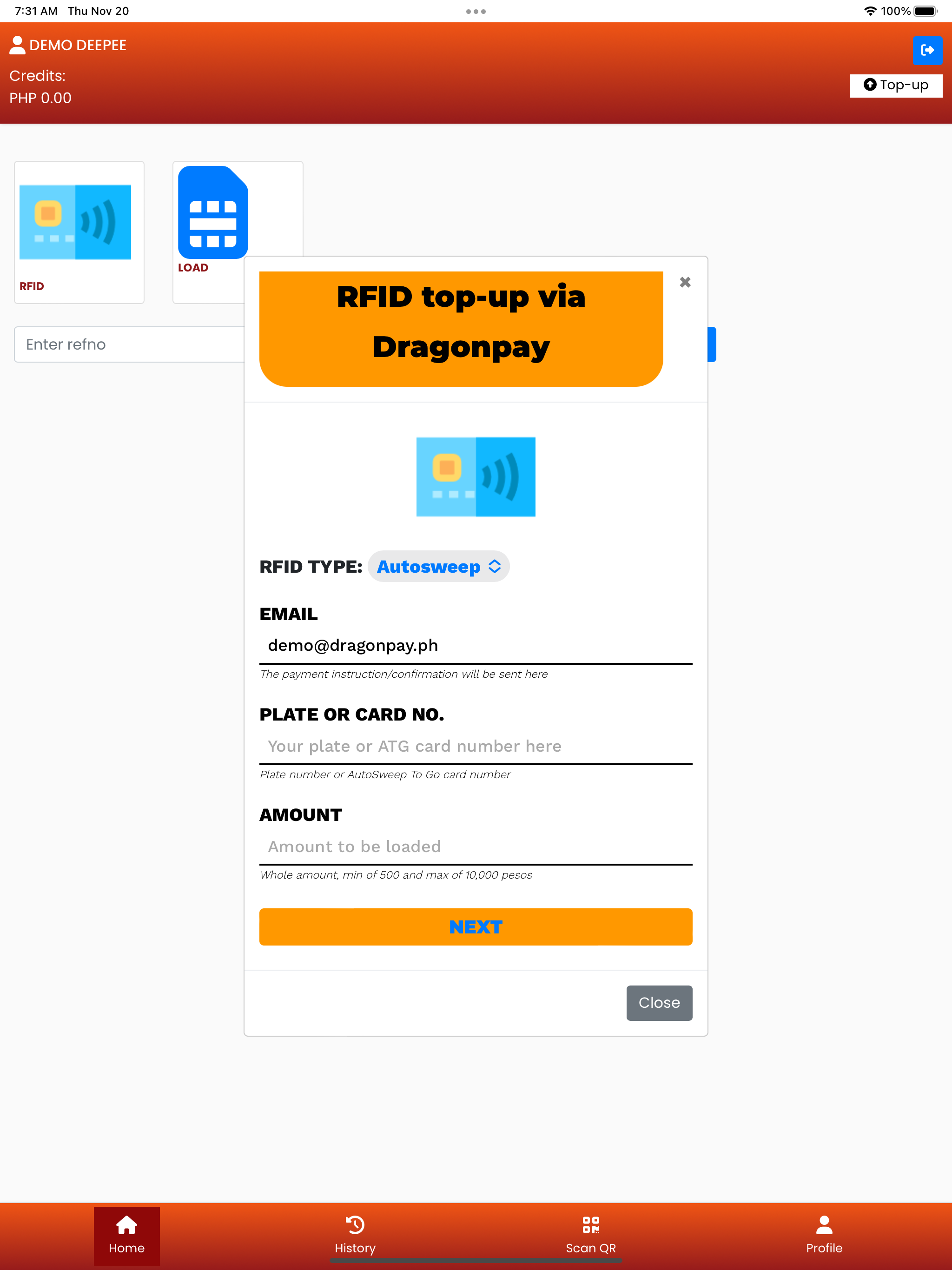Dragonpay Credits