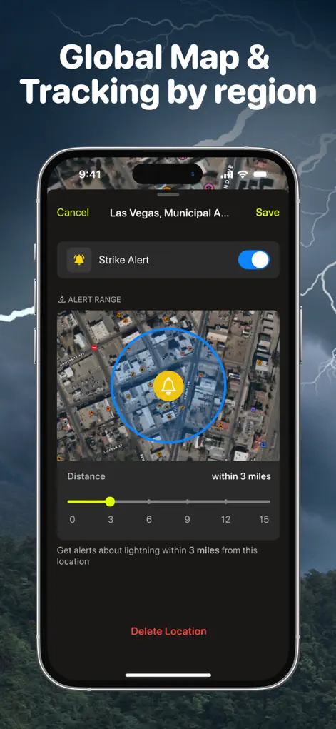 Lightning Tracker My Radar Map - Weather App | MWM