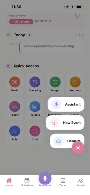 Mamaloo — Family Organiser screenshot 3