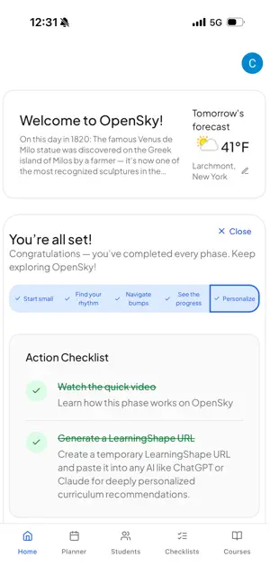 OpenSky Homeschool Planner screenshot 1