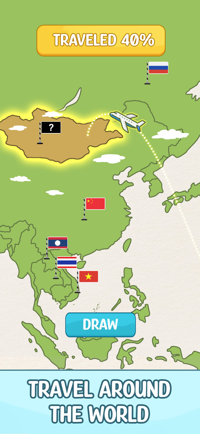 Flag Painting Puzzle Game