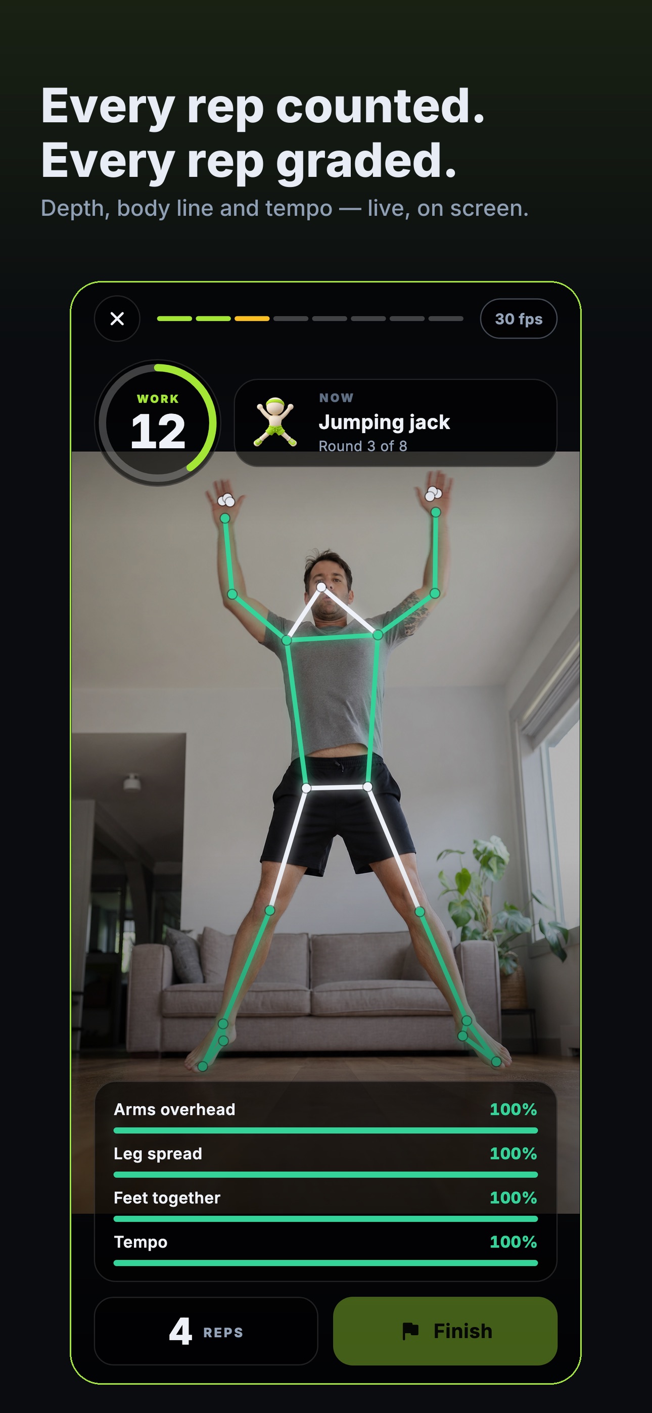 Screenshot 2 of TabataRep HIIT Workout Tracker