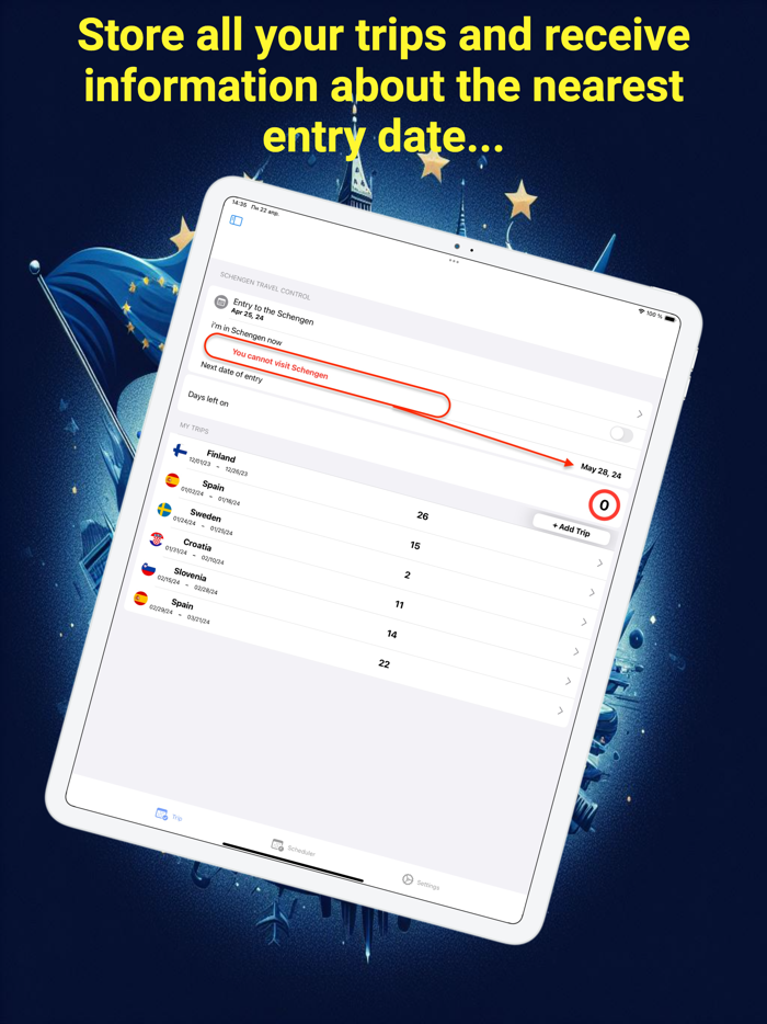 Visa Days Monitor