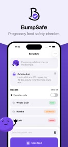 BumpSafe - Pregnancy Food Scan screenshot