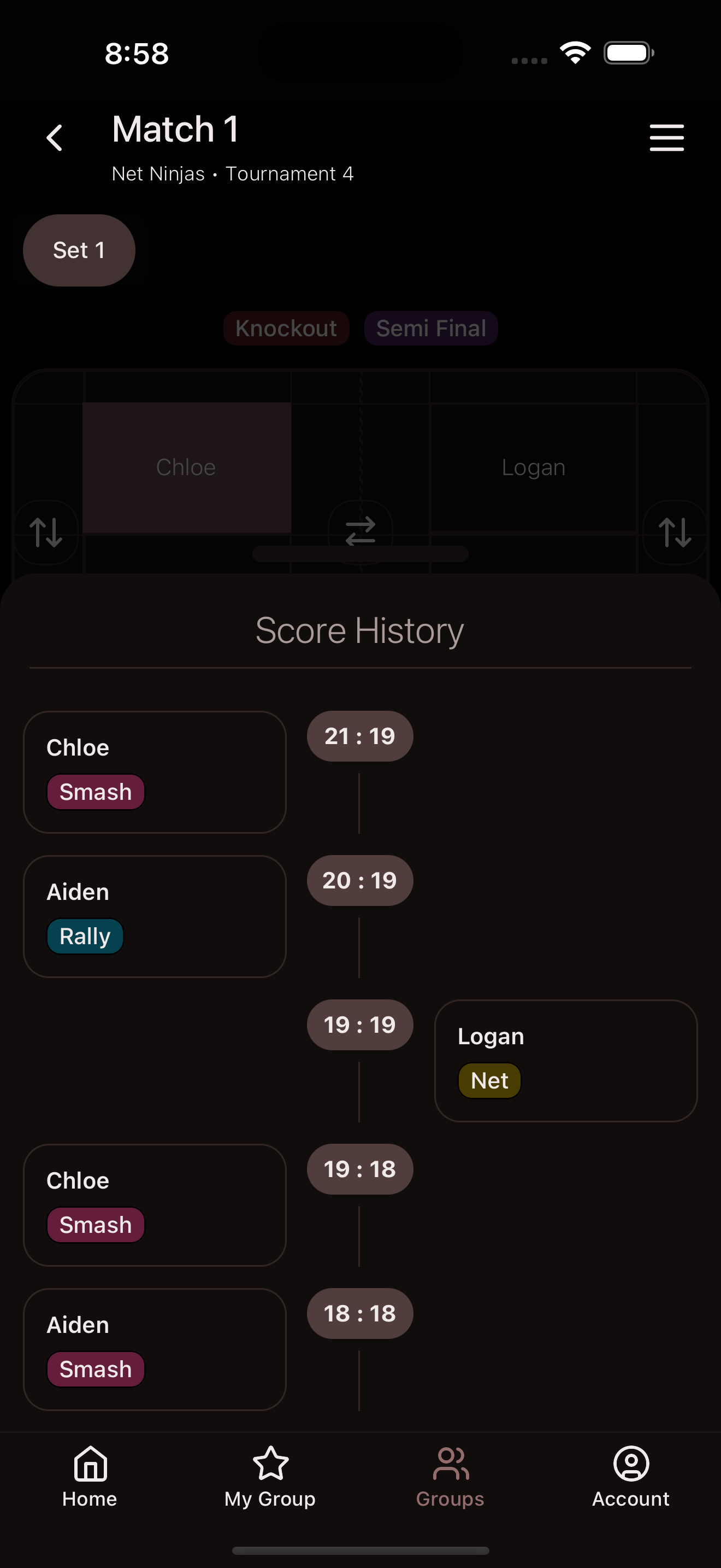 Badminton Score screenshot 4