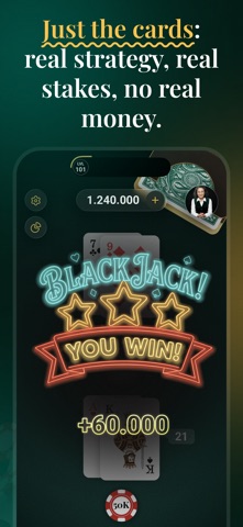 TrueCount Blackjack 21 Trainer iPhone screenshot