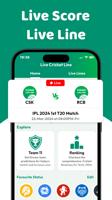 Live Cricket LiveLine IPL 2024 Screenshot