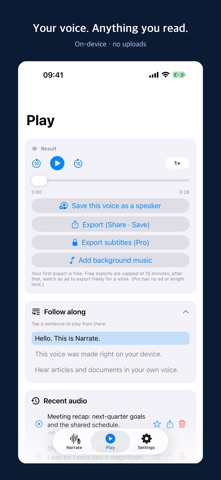 Narrate - My Voice Screenshot 1 of 9