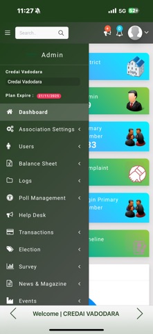 Admin CREDAI VADODARA screenshot